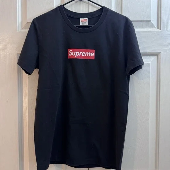 Supreme Men's Black Bogo 2014 20th Anniversary Box Logo‎ T-shirt Size Medium